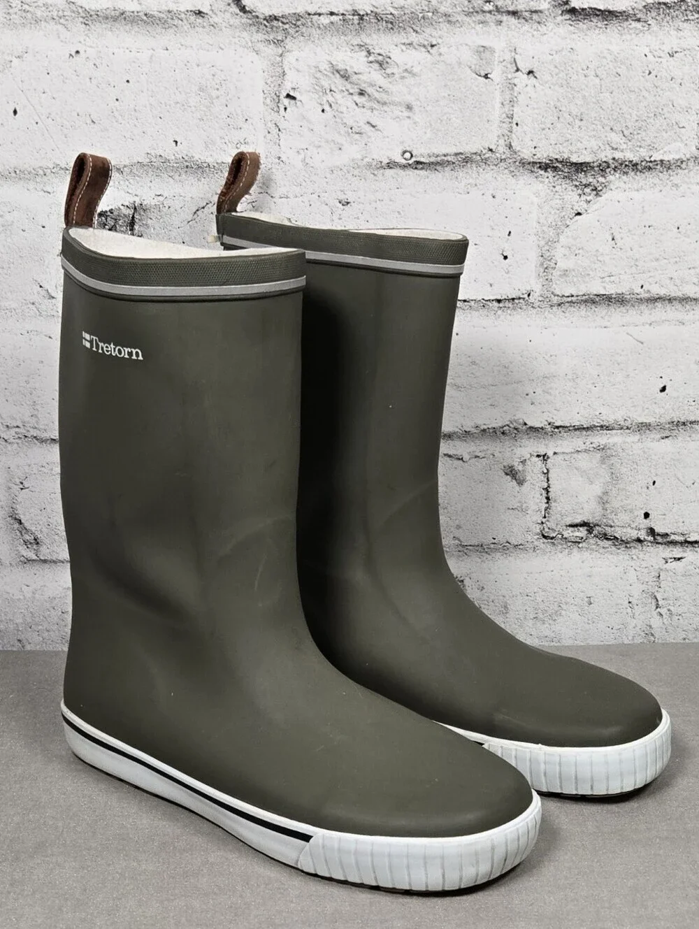Tretorn Rubber Rain Boots Womens EU 40 Olive Green Waterproof Boots